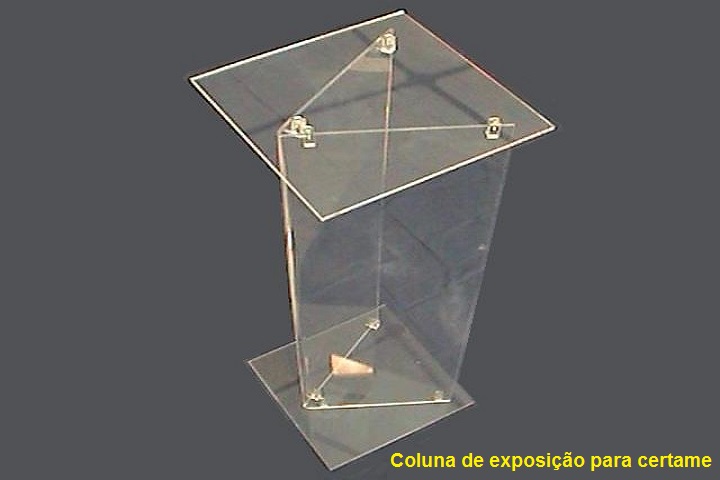 coluna para exposição